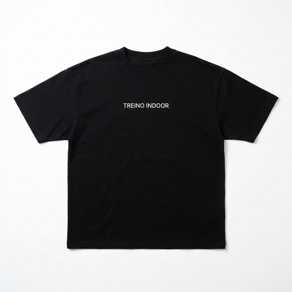 Camiseta Oversized "Treino Indoor" Black Core
